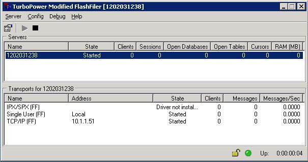 1.5 FlashFiler databasserver CardioVisions Network Edition använder en freeware databas av modell FlashFiler.