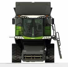 Bandställ med 3,49 m yttre bredd Fendt erbjuder Fendt ATRAK-systemet för skördeförhållanden där bandställ krävs.