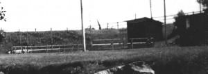 Det är ont om bra bilder från denna miljö men här ser vi Ringhagens Dansbana, vackert belägen mellan Årsta Havsbadsvägen och Forsån.