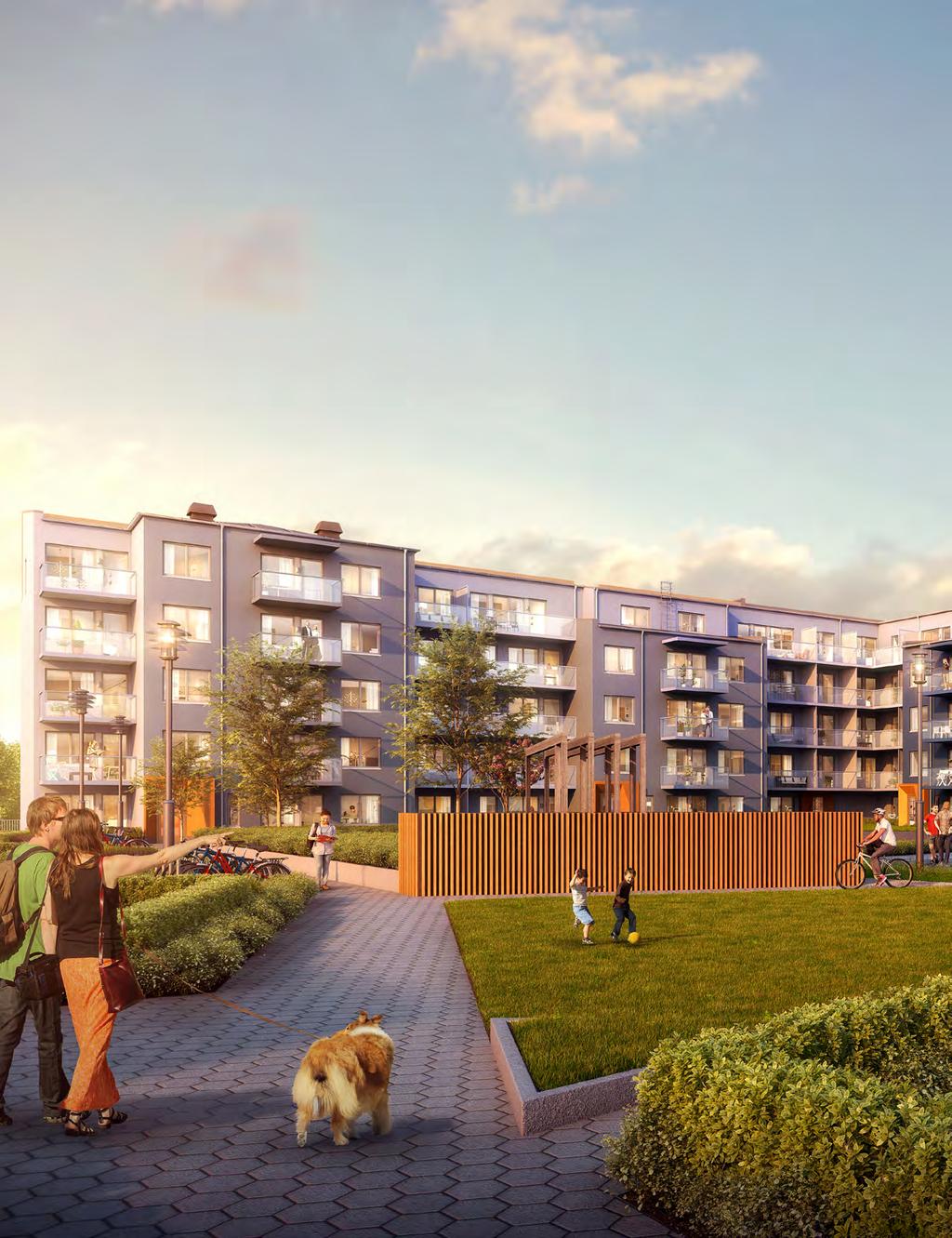 ya moderna hem i naturnära stadsmiljö