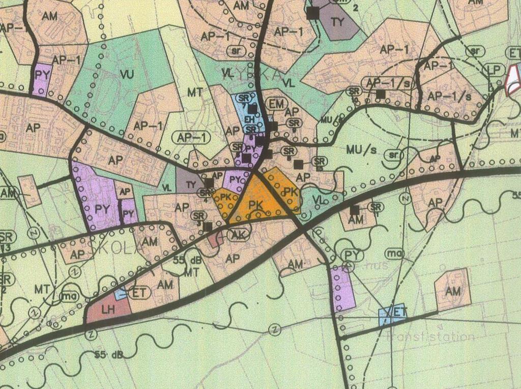 5/9 Bild 7. Utdrag ur Kvevlax delgeneralplan En revidering av Kvevlax delgeneralplan kommer att påbörjas under året.