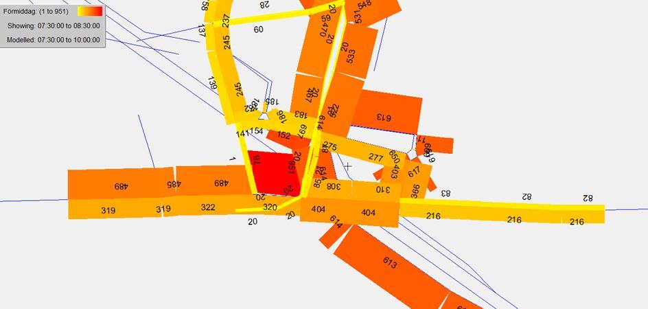 2.6 Trafikplats Lindarängsvägen Trafik 2.6.1 Trafikflöden Tpl Lindarängsvägen Lindarängsvägen är en viktig knytpunkt där mycket trafik vävs samman via av- och påfartsramper.