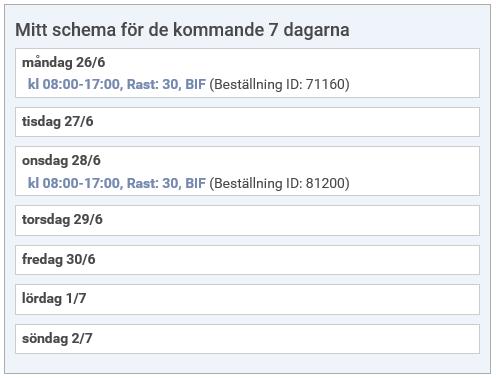 4 Mina förfrågningar Under Mina förfrågningar ser du vilka aktuella förfrågningar som du har. Om du har en mobiltelefon så har du också fått ett SMS om att du har en förfrågan.