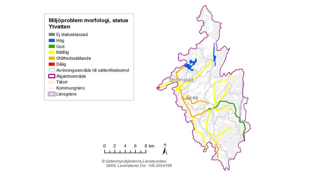 Fysisk påverkan Vattendragen får ordentlig fart i det sluttande landskapet och det är här som det strömmande vattnet har utnyttjats för att utvinna vattenkraft genom historien.