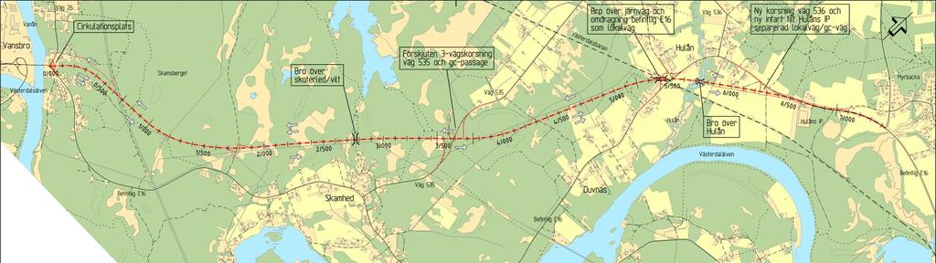 1. Sammanfattning 1.1. Vägprojektet Denna miljökonsekvensbeskrivning (MKB) tillhör vägplan för väg E16 delen Dala Järna Vansbro, inför fastställelse.