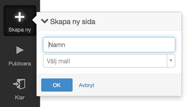 Skapa nytt innehåll