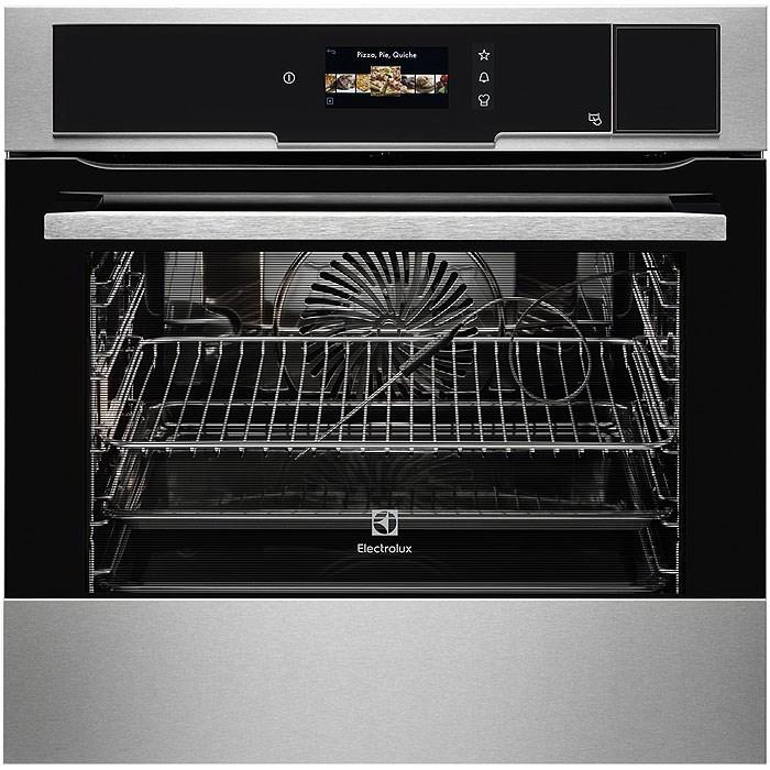 Inbyggnadsugn EKS980X SousVide-tillagning Matlagningstermometer med auto-off Integrerade recept TFT-display med touch VelvetClosing - mjukstängande lucka Varmluftsfläkten stannar när luckan öppnas