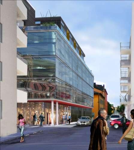 Vy vid den avsmalnade delen av Högbergsgatan Stadsbyggnadsnämnden Stadsbyggnadsnämnden beslutade vid sitt sammanträde den 12