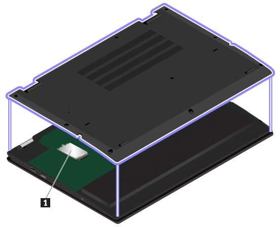 Anm: Om du har en trådlös modul som kan installeras av användaren bör du se till att den har godkänts av Lenovo och testats specifikt för den aktuella datormodellen.