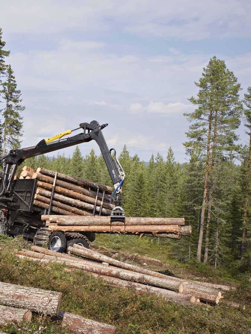 Lastkapaciteten Högt lastindex genom optimal kombination av lägsta maskinvikten och hög lastkapacitet.