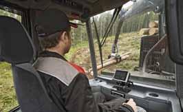 Förarmiljö Högpresterande hyttmiljö anpassad utifrån förarens behov vad gäller ergonomi, effektivitet och arbetsglädje.