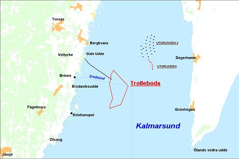 4 PLANERAD VERKSAMHET 4.1 Historik År 2002 lämnade Vattenfall in en ansökan till miljödomstolen i Växjö om att får uppföra och driva fem stycken vindkraftverk i södra Kalmarsund.