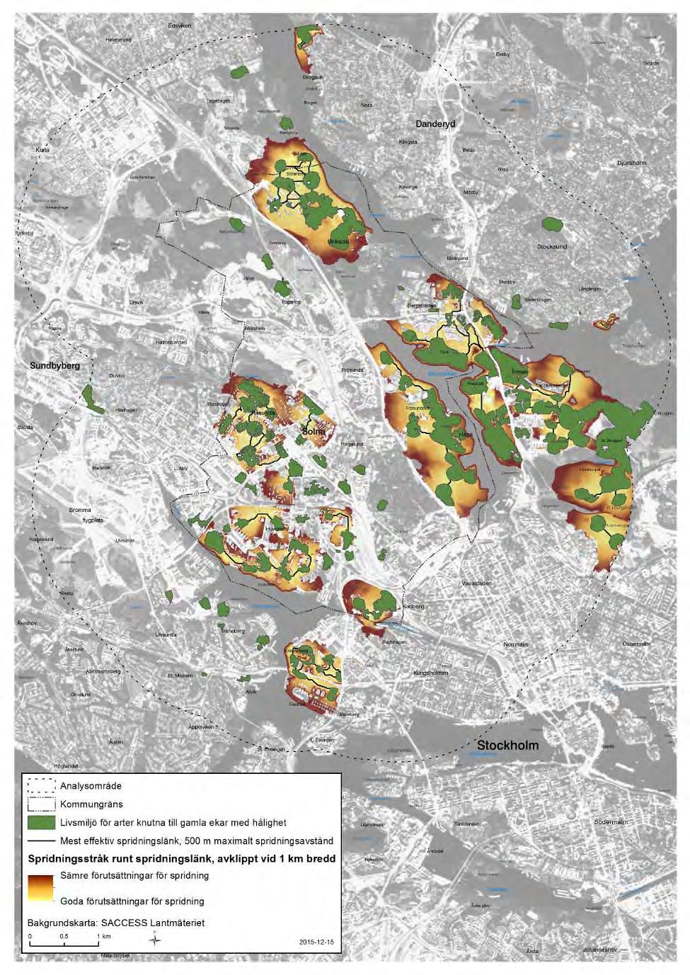 3.2.3 Resultat i kartor, hålekar Karta 3.