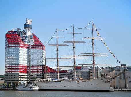 HÅLLBARHET I PRAKTIKEN Vasakronan bygger nya hållbarhetsanpassade fastigheter, men utvecklar även befintliga, som Lilla Bommen i Göteborg.