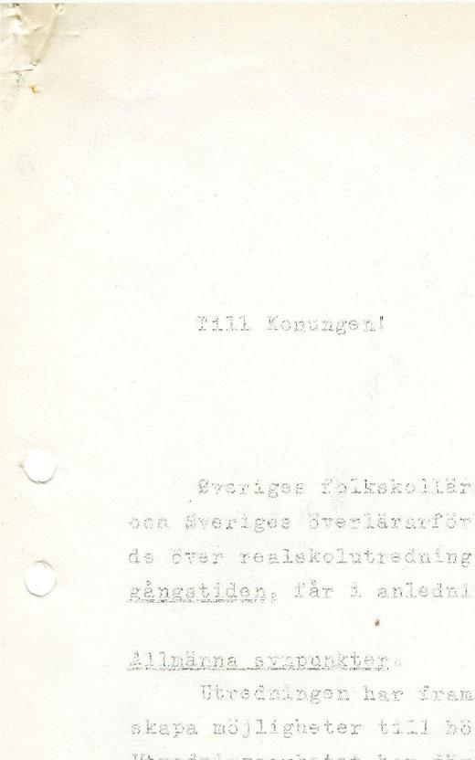 T i l l Konungen!