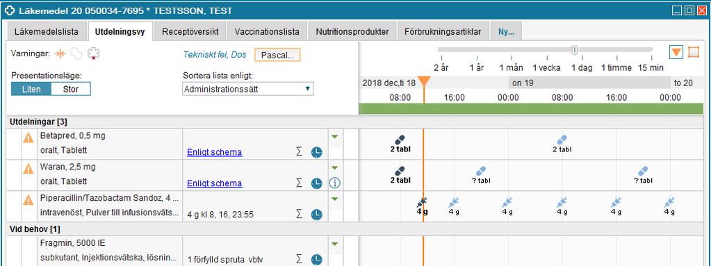 Utdelningsvyn införd på Infektionsavdelningen Nu är den elektroniska läkemedelslistan i COSMIC utökad på Infektionsavdelningen i och med införandet av Utdelningsvyn.