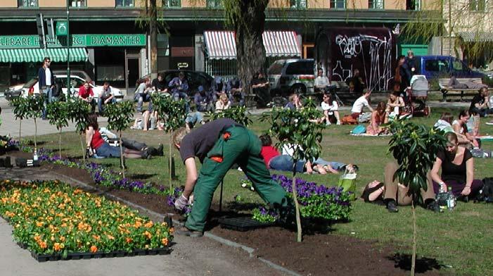 Grönyteskötseln dvs drift och underhåll av gröna ytor Kommunfullmäktige beslutar i budget hur mycket grönyteskötseln i staden får kosta.