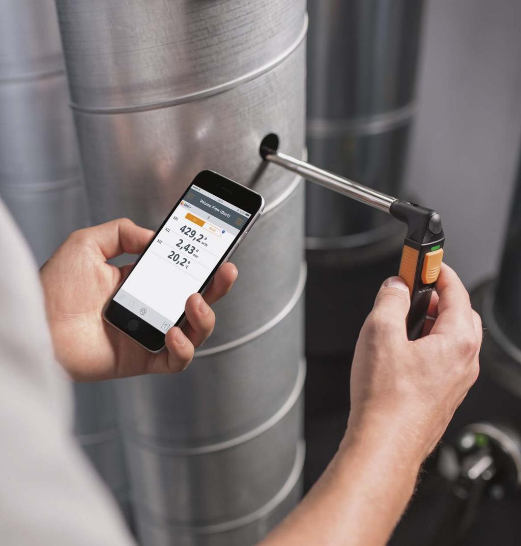 testo SmartProbes Smarta telefoner.