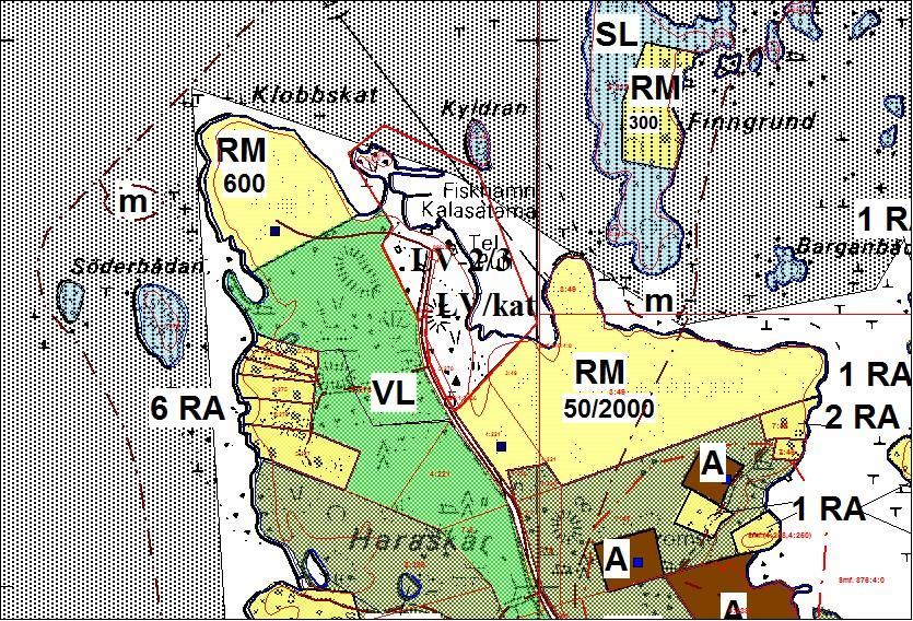 Planbeskrivning 8.8.2018 10(14) 3.2.3 Generalplaner Stranddelgeneralplanen över strandområden i Klobbskat har fastställts 9.11.2000. Stranddetaljplanen berör RM området, figur 6 3.2.4 Stranddetaljplaner 3.