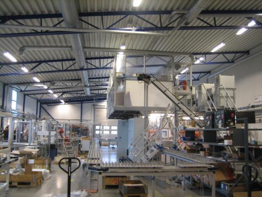 ex. på installation av avancerad automation Gamla konceptet Konventionell tillverkning & montering Genomloppstid = 12 dagar Låglöneland Op1 Op 2 Op 3 Op 4 Op 5 Op 6 Op 7 Op 8 Nytt koncept Enl.
