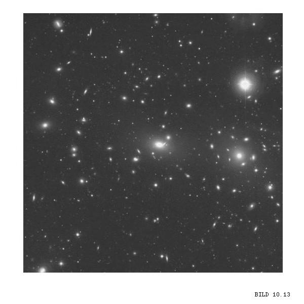 Comahopen Gas i galaxhopar Avstå Avstånd ca 90