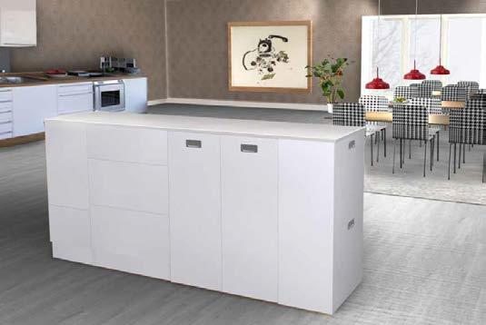 EKOline EKOline är en modulsystem som anpassats specifikt till kontorets källsortering. Med företagens miljöcertifiering ingår krav på källsortering.
