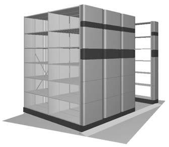 Compactus XT/XTR kompakthyllor 1 1. Ramp, aluminium * Måtten inkluderar 30 mm fri öppning mellan hyllorna för att undvika klämrisk.