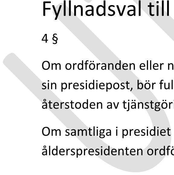 Datum 201X-XX-XX Sida 4(16) Antalet ledamöter 1 Fullmäktige har 45 ledamöter och 26 ersättare.