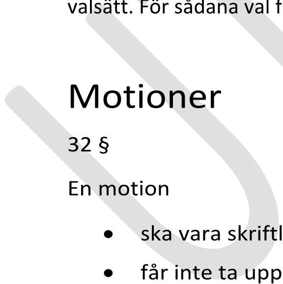 Datum 201X-XX-XX Sida 11(16) Omröstningar 30 Om omröstningar genomförs, biträds ordföranden av de två ledamöterna som har utsetts att