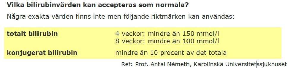 Ikterus Vilka barn behöver utredas?
