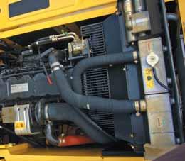 HYDRAULISK HJULGÅENDE GRÄVMASKIN FÖRDELAR VID UNDERHÅLL Enkelt underhåll Komatsu har konstruerat med fokusering på lättåtkomliga servicepunkter.