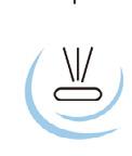 Luftpump - När systemet är igång, tryck på knappen för Luftpump för att sätta igång luftbubbelfunktionen. Om det är för lite vatten i badkaret stoppas funktionen.