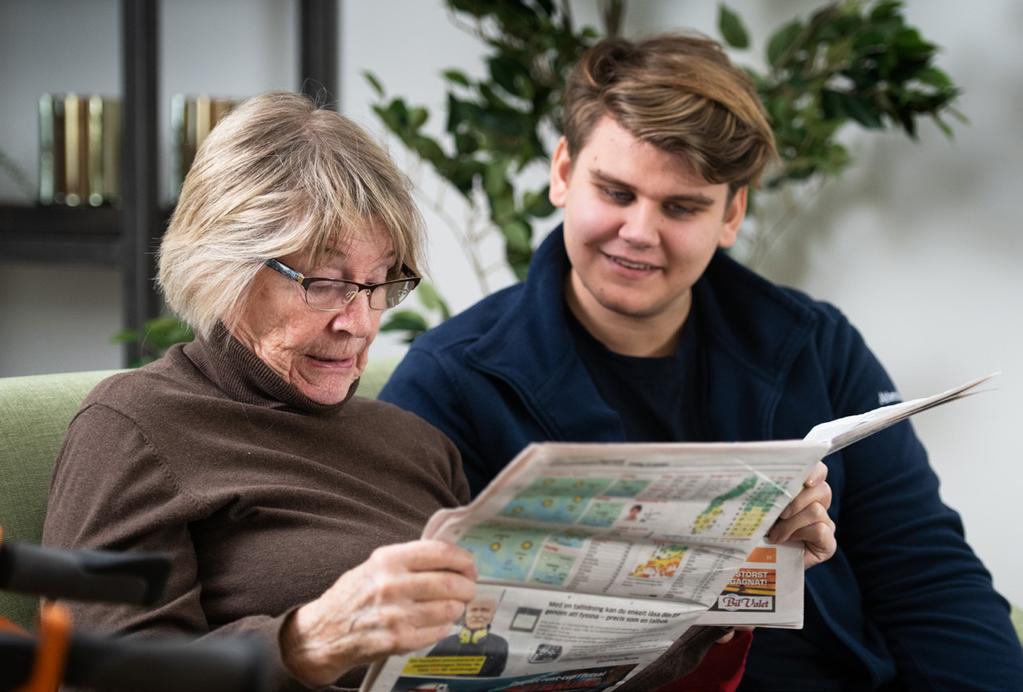 Social samvaro Vår trivselvärd ordnar gemensamma aktiviteter som du kan delta i.