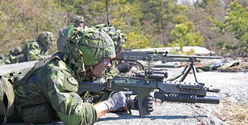 Anfallsstriden genomfördes med skarp ammunition.