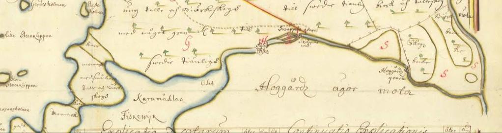 De gamla slåttermarkerna utmed Lyckebyn, vilka är mycket tydligt redovisade på 1655 års karta, genomgick en förändring under det tidiga 1900-talet, då de omvandlades till åkrar efter utdikning.