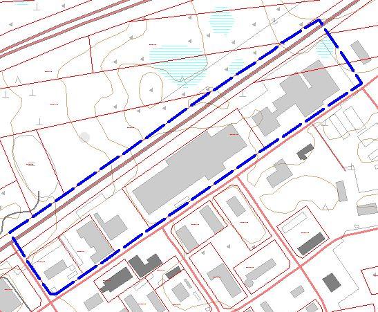 Bild 2. Områdets avgränsning. Naturmiljön Då planområdet till största delen är förverkligat finns få områden i naturtillstånd.