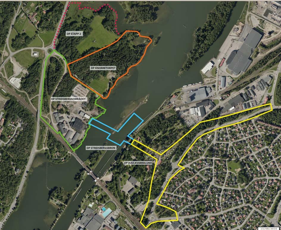 Kartbilden redovisar ungefärlig omfattning av de fyra detaljplanerna HANDLÄGGNING Detaljplanen handläggs med utökat förfarande (PBL 2010:900, 5 kap. 7 ).