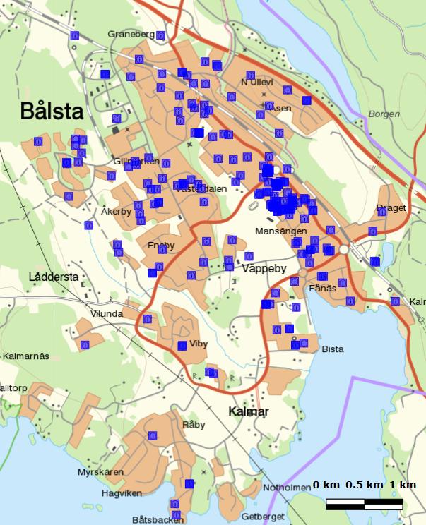 Figur 9. Brand i byggnad, Bålsta 2010-2014 Antalet bränder i byggnad stiger i takt med befolkningstillväxten.