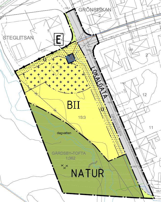 Planförslaget Marken som idag är planlagd som parkmark, föreslås till störst del planläggas med användningen Bostäder.
