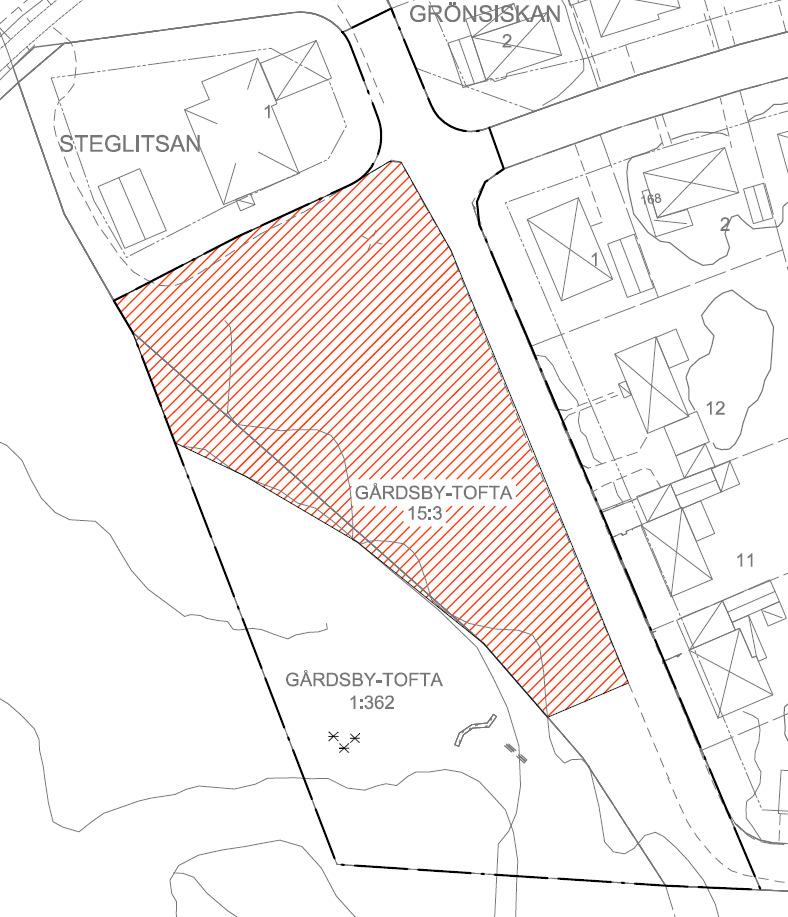 Konsekvenser på fastighetsnivå Del av Gårdsby-Tofta 15:3 regleras till Gårdsby-Tofta 1:362 och får användningen Natur (bild 1).