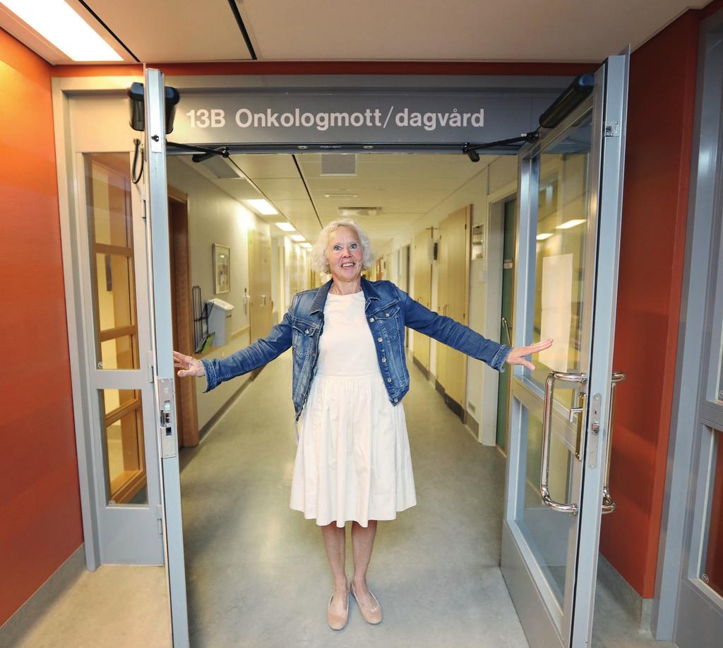 cancerprofilen Lena Carlsson är stolt och glad över att hon byggt upp cancervården vid Sundsvalls sjukhus. Nyfikenhet, intresse för personliga möten och en ambition att förbättra vården.
