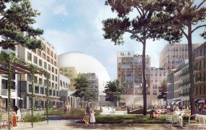 Förslagen Beställare: Castellum Stockholm Wallenstam Åke Sundvall Projekt Upphovsmän: White arkitekter, Kjellander Sjöberg, ELU konsult Martin Frostner studio Volym: 105.