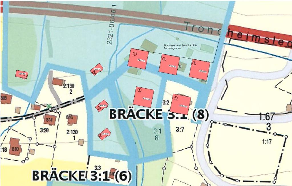 2 Förutsättningar 2.1 Områdesbeskrivning Planområdet Bräcke 3:1 ligger väster om centrala Åre och angränsar till E14 (Trondheimsleden) i norr och Kallströmsvägen i öster.