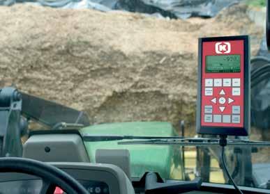 Trådlöst vägningssystem maximal överblick Alla VM Feeder-fodervagnar är som standard utrustade med det trådlösa vägningssystemet Feed Manager Med Feed Manager är vågdisplayen inte