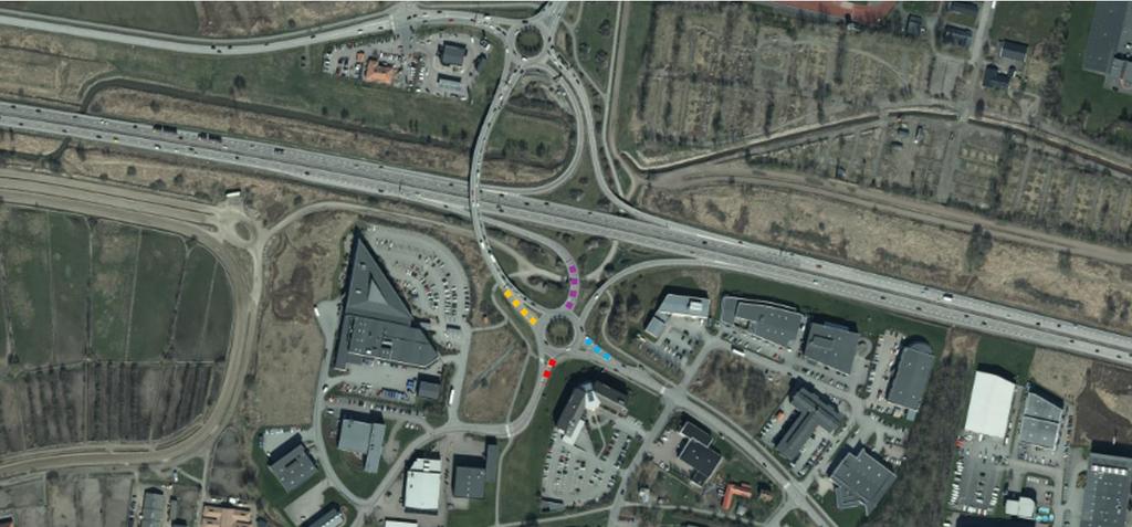 Beräknad medelkölängd är cirka 230 meter, vilket ryms på avfarten.