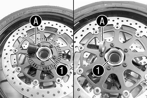 15 HJUL, DÄCK 117 Ta bort distanshylsorna. 309489-10 15.2 Montera framhjulet Kontrollera om hjullagret är skadat eller slitet.