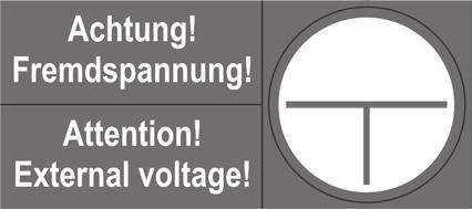 Se medföljande varningssetikett å nödljusen: Före den första användningen ska armaturen kontrolleras i enlighet med instruktionerna i avsnittet "Installation"!