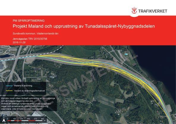 1.2 Trafikverkets ställningstagande Trafikverkets ställningstagande daterat 2016-09-29 presenterades (se även vidstående karta).