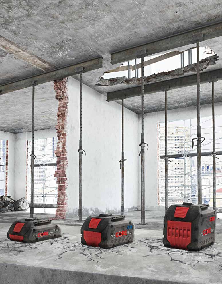 Bosch PRO NEWS Gäller från 2018-08-21 2018-12-31 Du behöver ingen paus. Byggplatsen gör. ProCORE18V.