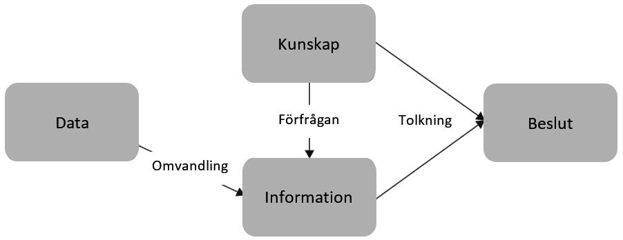 faktor för att kunna efterfråga relevant information innan dataunderlaget bearbetas men också tolkning av den framtagna informationen, så att ekonomistyrningsdata kan generera ett bättre